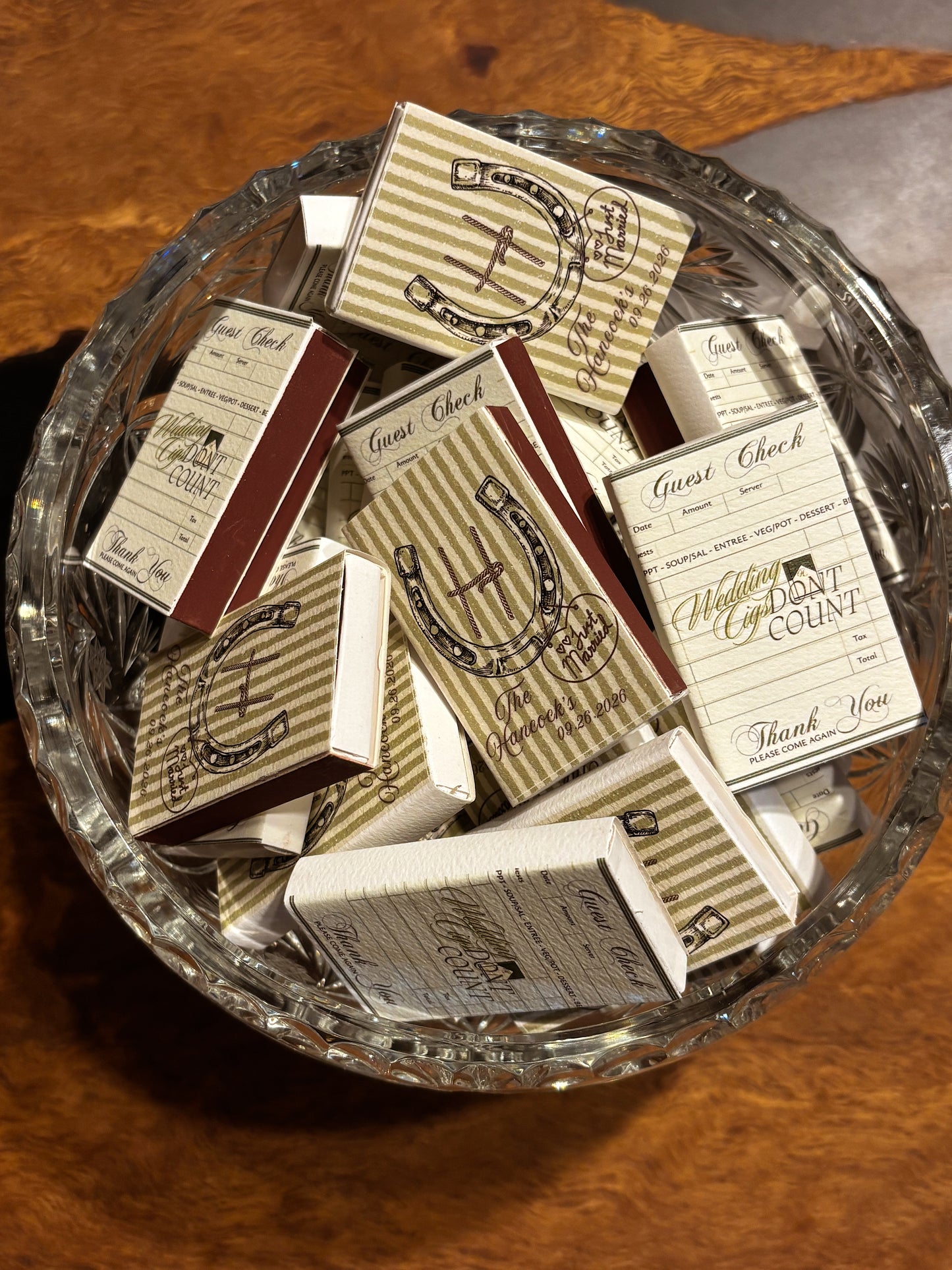 Wedding Cigs Don't Count Digital Custom Template