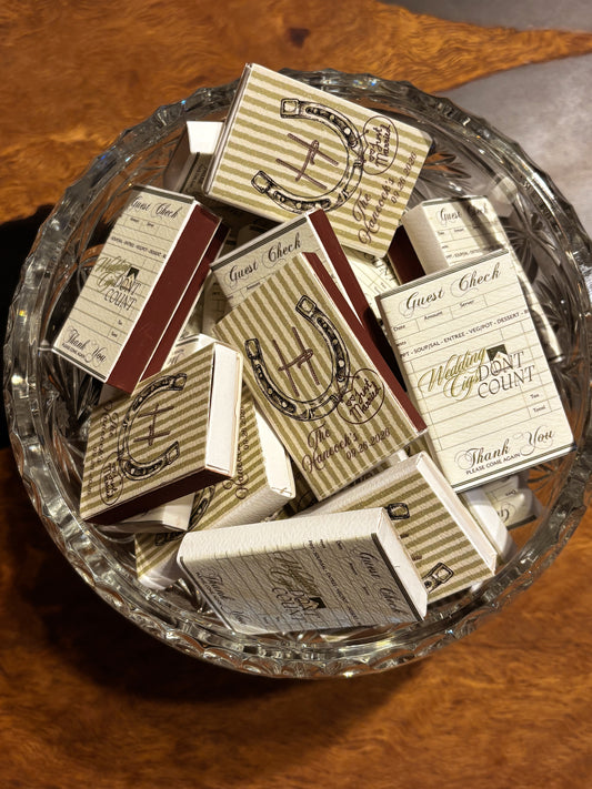Wedding Cigs Don't Count Digital Custom Template