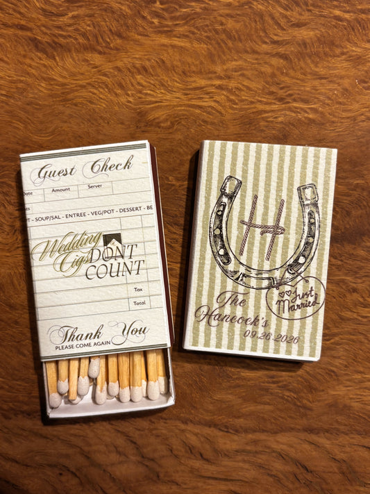 Wedding Cigs Don't Count Digital Custom Template